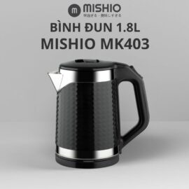 Bình đun siêu tốc Mishio MK403 dung tích 1.8L vỏ nhựa cách nhiệt chống bỏng
