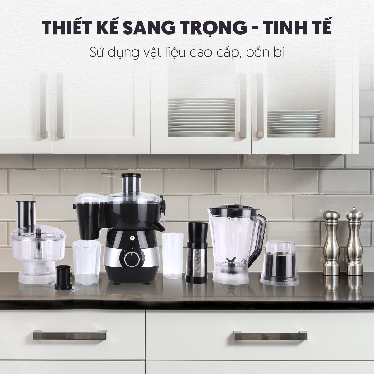 Máy Xay Ép Đa Năng 6 trong 1 Mishio MK323