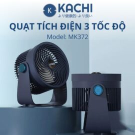 Quạt tích điện để bàn Kachi MK372 | Dung lượng pin 4000mAH