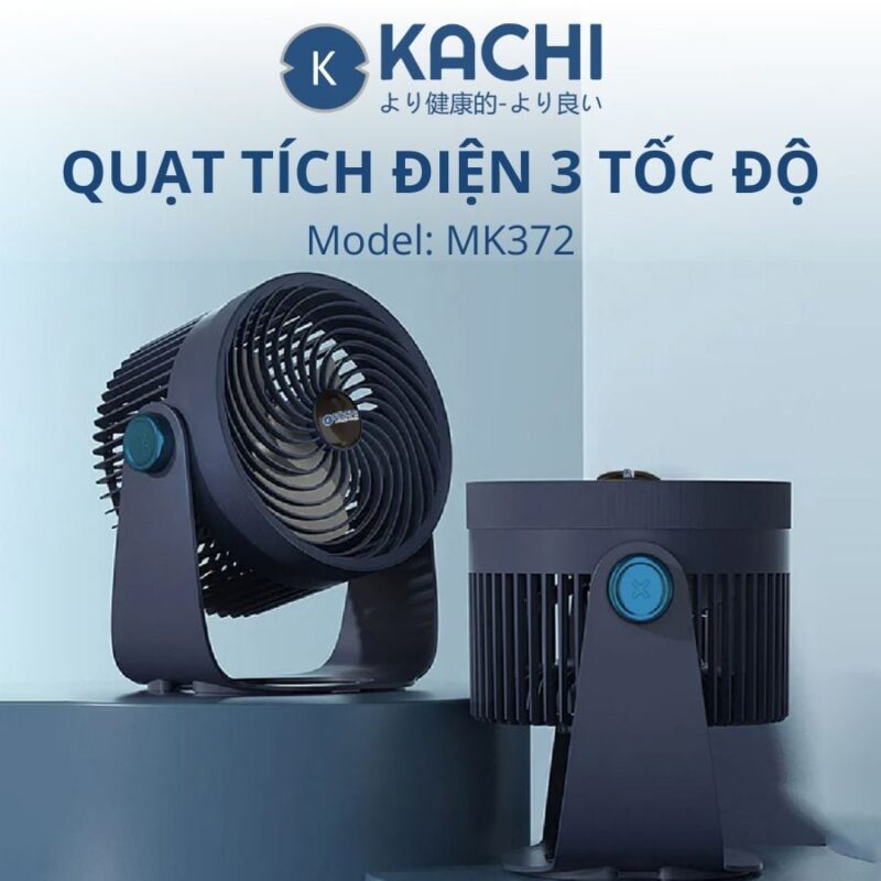Quạt tích điện để bàn Kachi MK372