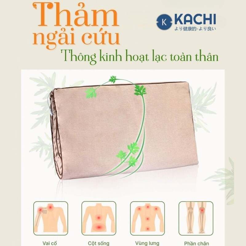 thảm chườm nóng ngải cứu kachi mk421 (3) Thảm chườm nóng ngải cứu đông y kachi mk421