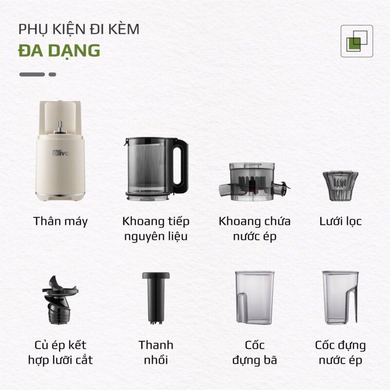máy ép chậm olivo sj2000
