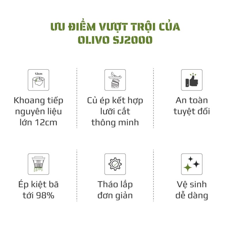 máy ép chậm olivo sj2000