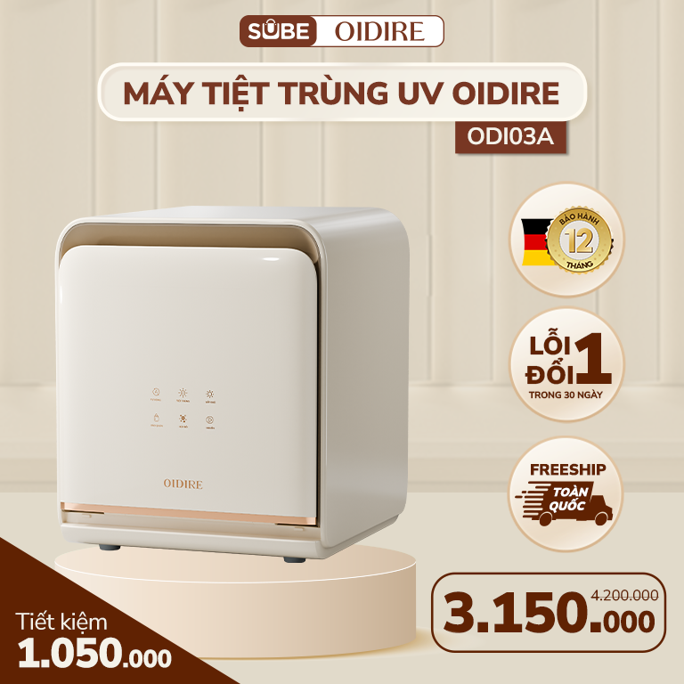 Máy Tiệt Trùng OIDIRE ODI03A Tiêu Diệt 99.99% Vi Khuẩn