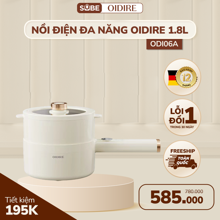 Nồi Điện Đa Năng OIDIRE 1.8L ODI06A Nâng Tầm Căn Bếp
