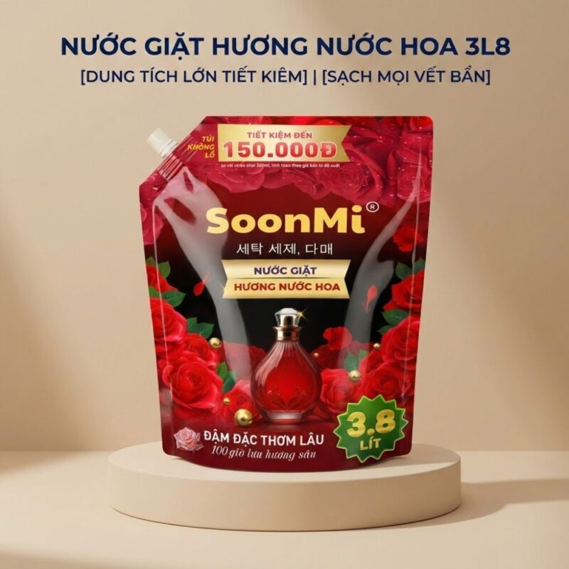 Nước giặt hương nước hoa Soonmi chính hãng, giá tốt nhất 2026