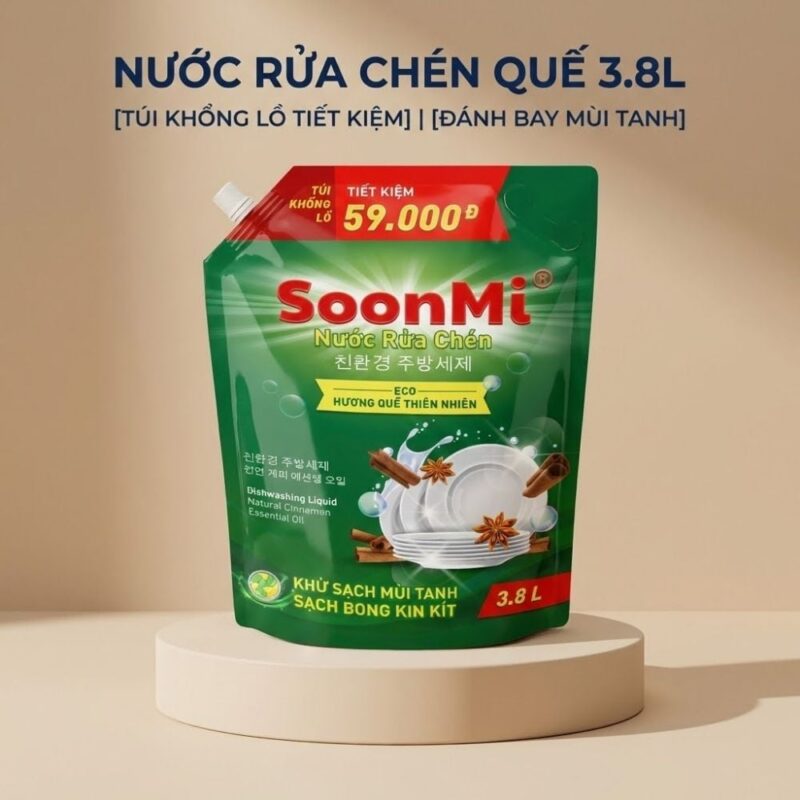 Nước rửa chén hương Quế Soonmi chính hãng, giá tốt nhất 2026