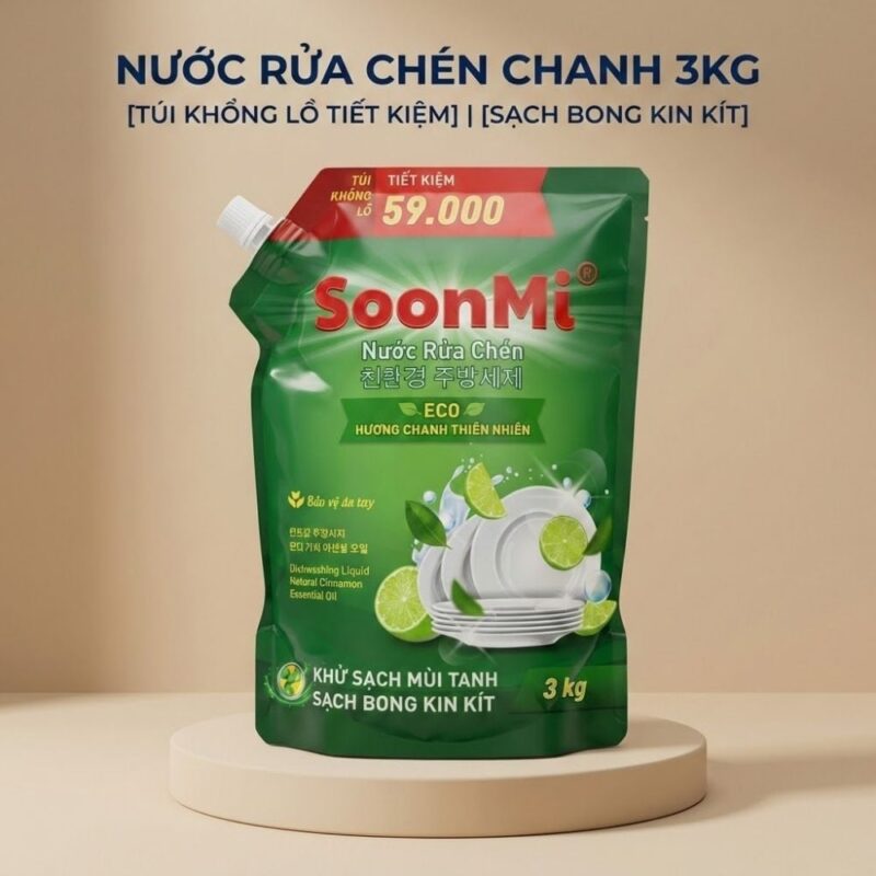 Nước Rửa Chén Soonmi Hương Chanh chính hãng, giá tốt nhất 2026