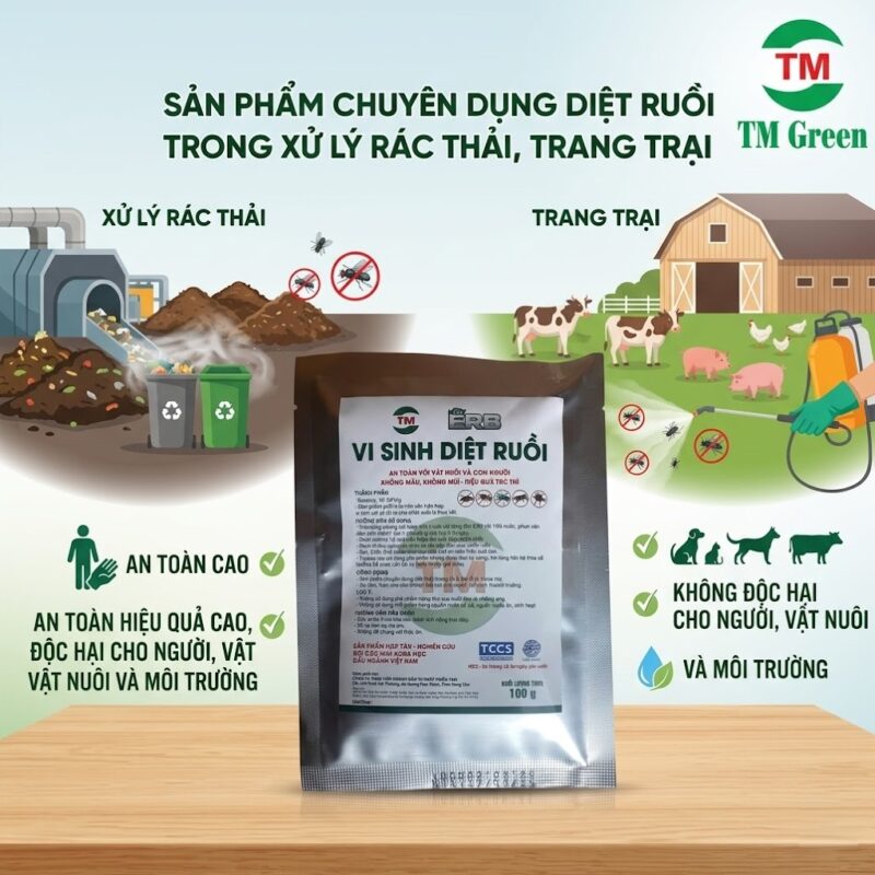 công dụng gói thuốc diệt ruồi Bio ERN